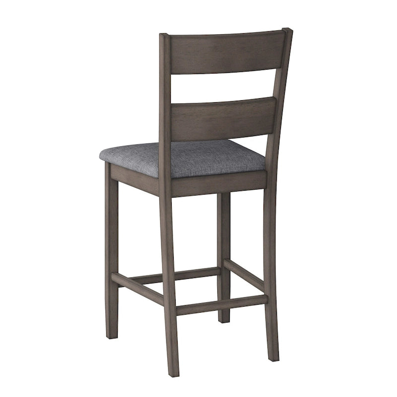 Lot de 2 chaises de salle à manger Tuscany rembourrées hauteur comptoir
