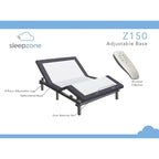 Ensemble matelas en mousse à mémoire de forme 12 pouces Sleep Zone Pacifica et base réglable