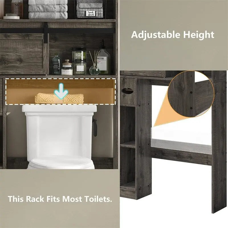 Meuble de rangement au-dessus des toilettes - 7,7 P x 32,3 L x 61,9 H