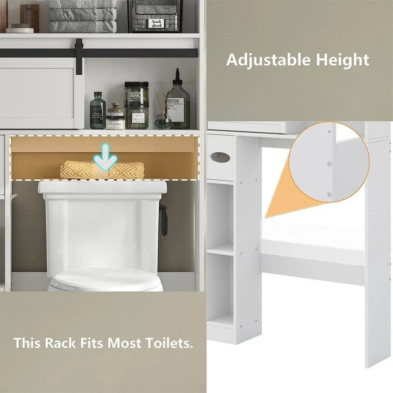Meuble de rangement au-dessus des toilettes - 7,7 P x 32,3 L x 61,9 H