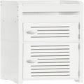 Meuble de Rangement Haut de Salle de Bain avec Porte - 20 P x 20 L x 78 H cm