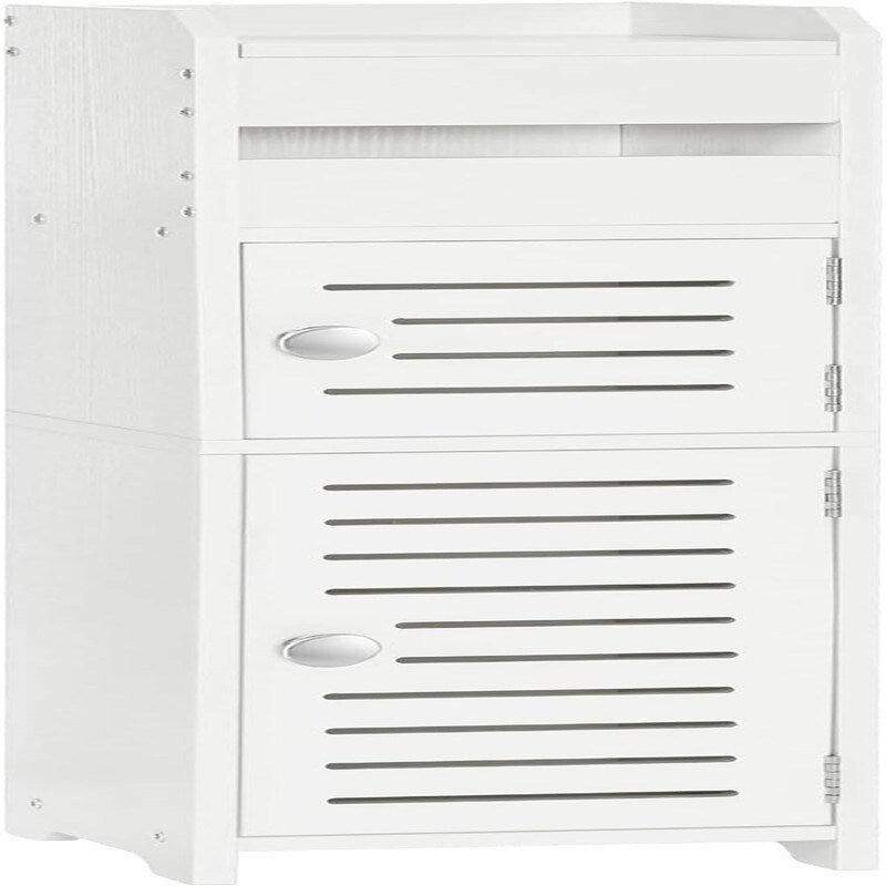 Meuble de Rangement Haut de Salle de Bain avec Porte - 20 P x 20 L x 78 H cm