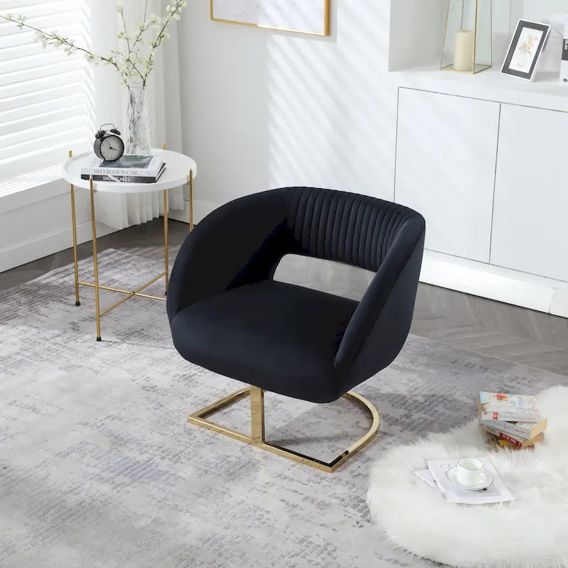 Fauteuil capitonné de salon