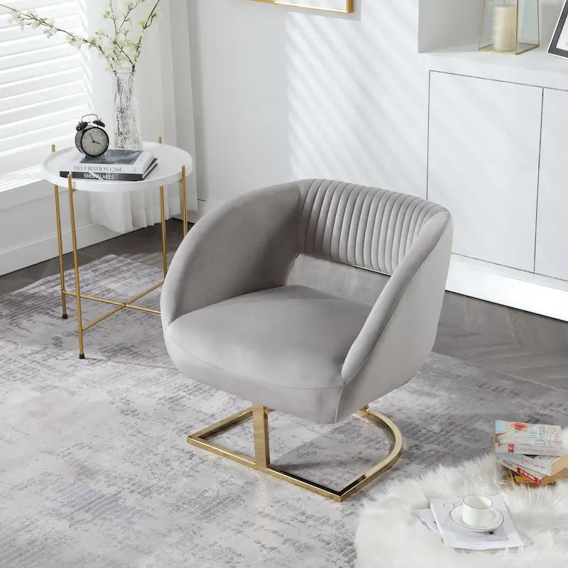 Fauteuil capitonné de salon