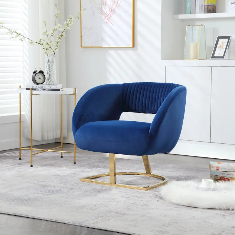 Fauteuil capitonné de salon