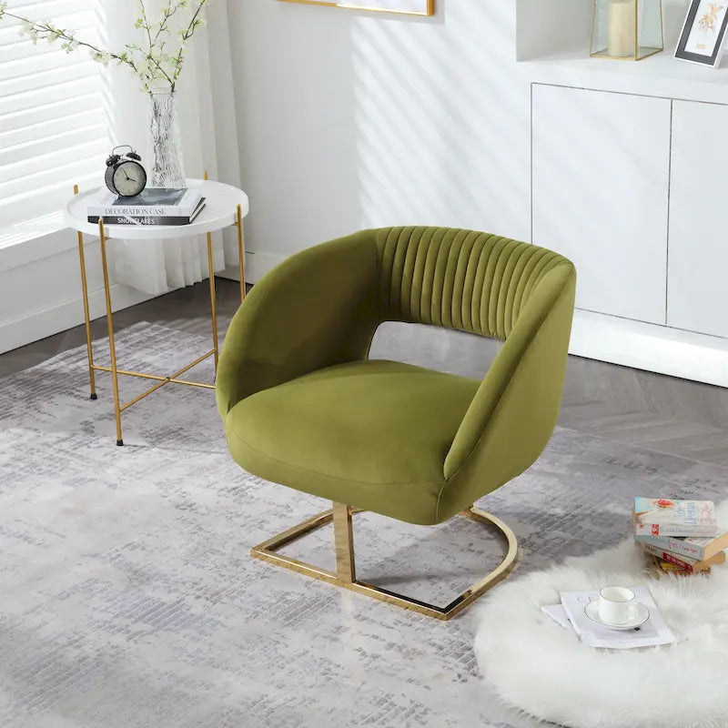 Fauteuil capitonné de salon