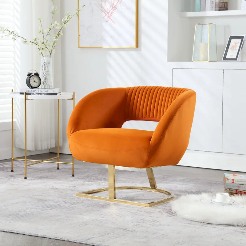 Fauteuil capitonné de salon
