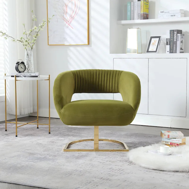 Fauteuil capitonné de salon