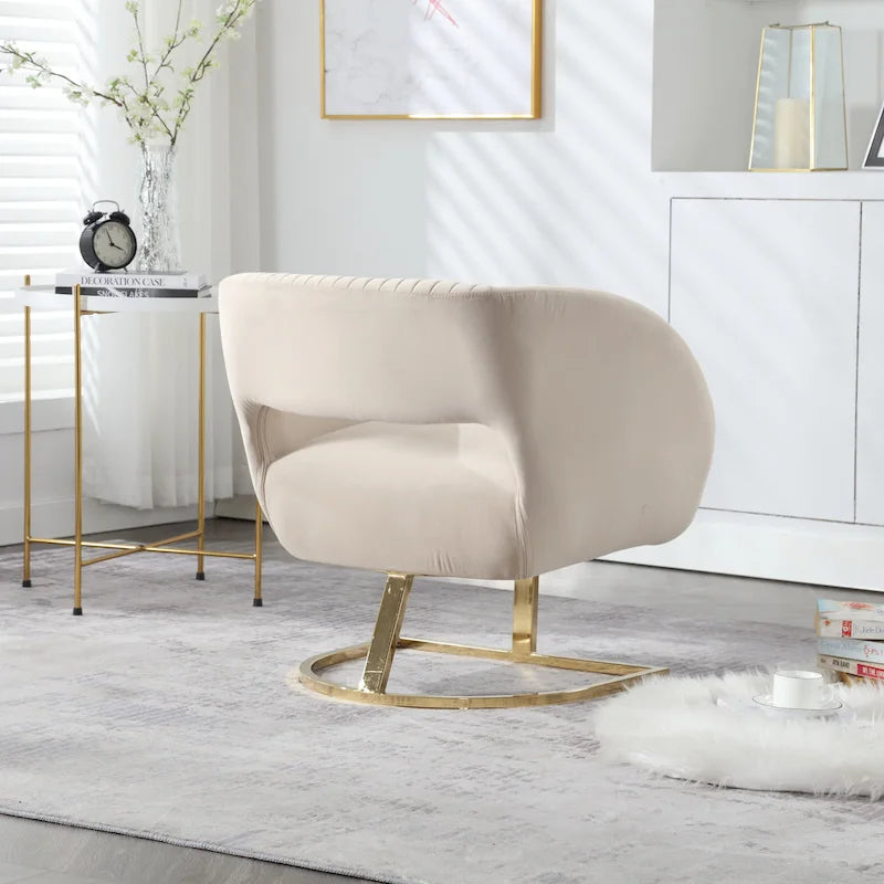 Fauteuil capitonné de salon