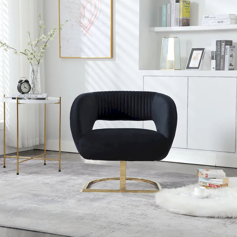 Fauteuil capitonné de salon