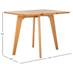 Table de salle à manger à abattants Couture Annliese Natural - 37 L x 30 P x 28 H - 37Lx30Px28H