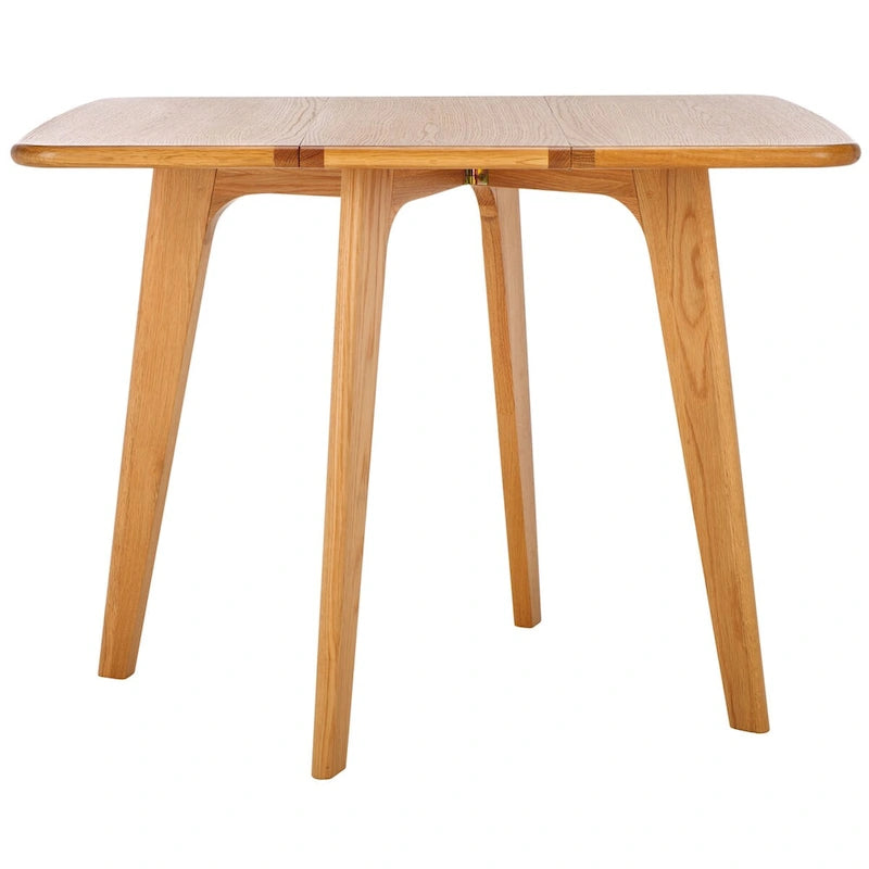 Table de salle à manger à abattants Couture Annliese Natural - 37 L x 30 P x 28 H - 37Lx30Px28H