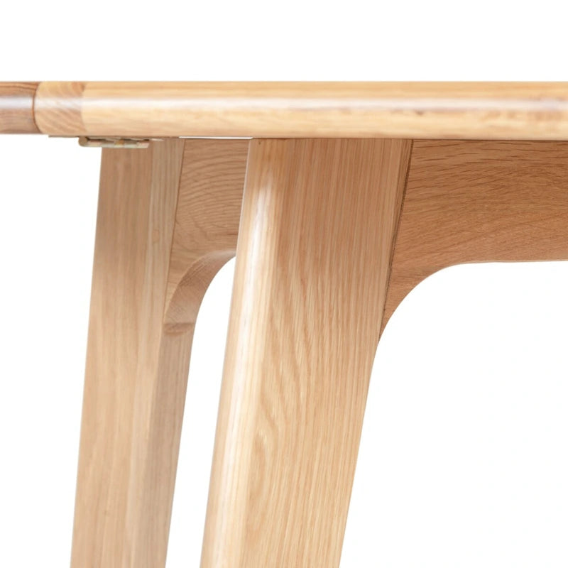 Table de salle à manger à abattants Couture Annliese Natural - 37 L x 30 P x 28 H - 37Lx30Px28H