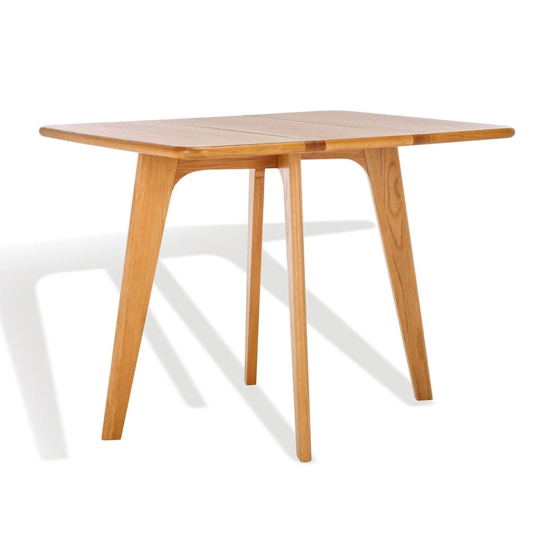 Table de salle à manger à abattants Couture Annliese Natural - 37 L x 30 P x 28 H - 37Lx30Px28H